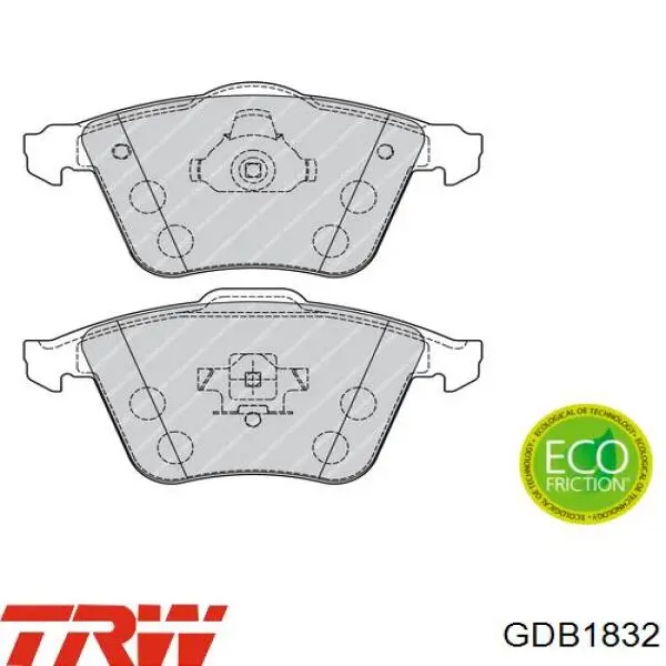 Гальмівні колодки TRW GDB1832 ціна, від 32.75 USD