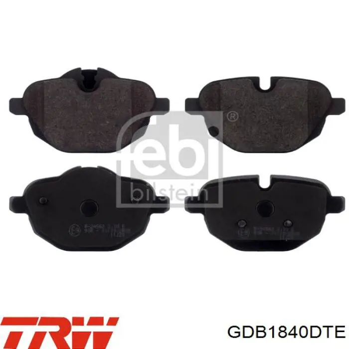 Купити GDB1840DTE TRW Задні колодки