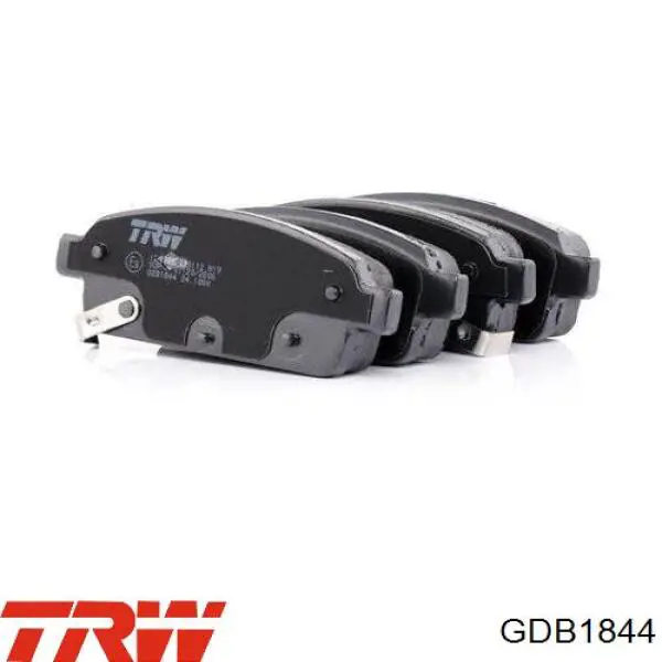 Задні гальмівні колодки GDB1844 TRW