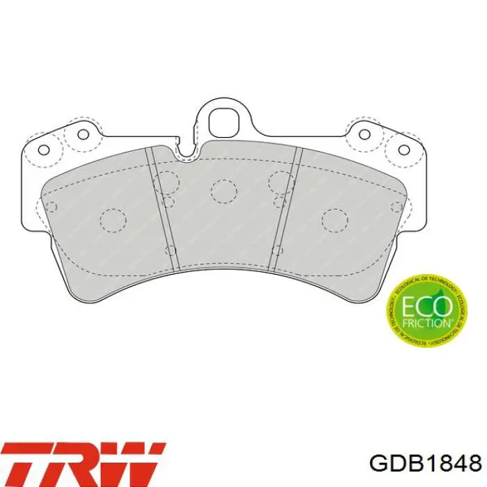 Тормозні колодки TRW GDB1848