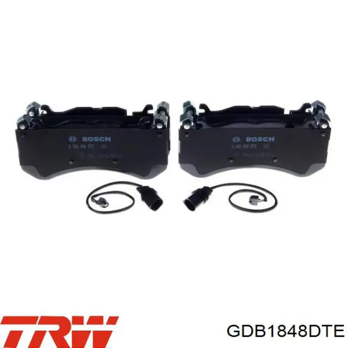 Передні тормозні колодки GDB1848DTE TRW