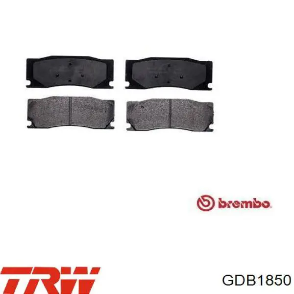 Гальмівні колодки TRW GDB1850 ціна, від 41.38 USD