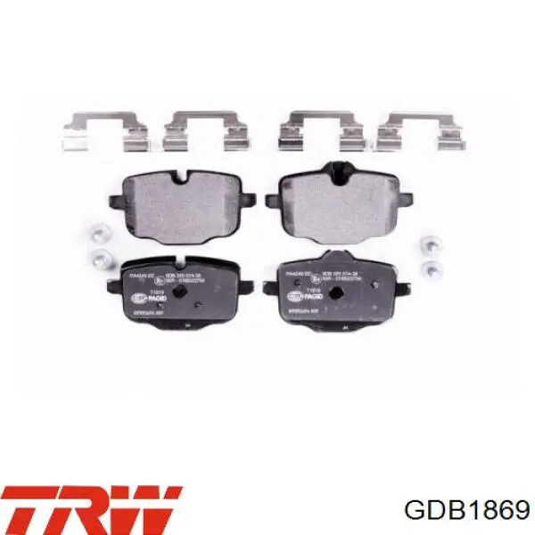 Задні дискові колодки TRW GDB1869