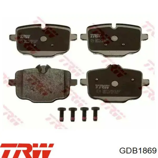 Задні гальмівні колодки TRW GDB1869 ціна, від 48.96 USD