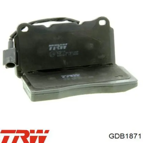 GDB1871 TRW колодки гальмівні передні, дискові