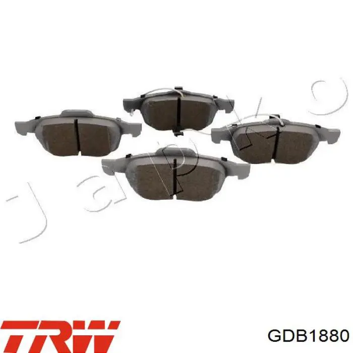 GDB1880 TRW колодки гальмівні передні, дискові