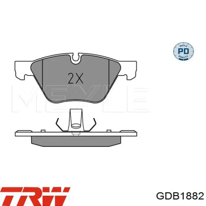 Тормозні колодки TRW GDB1882