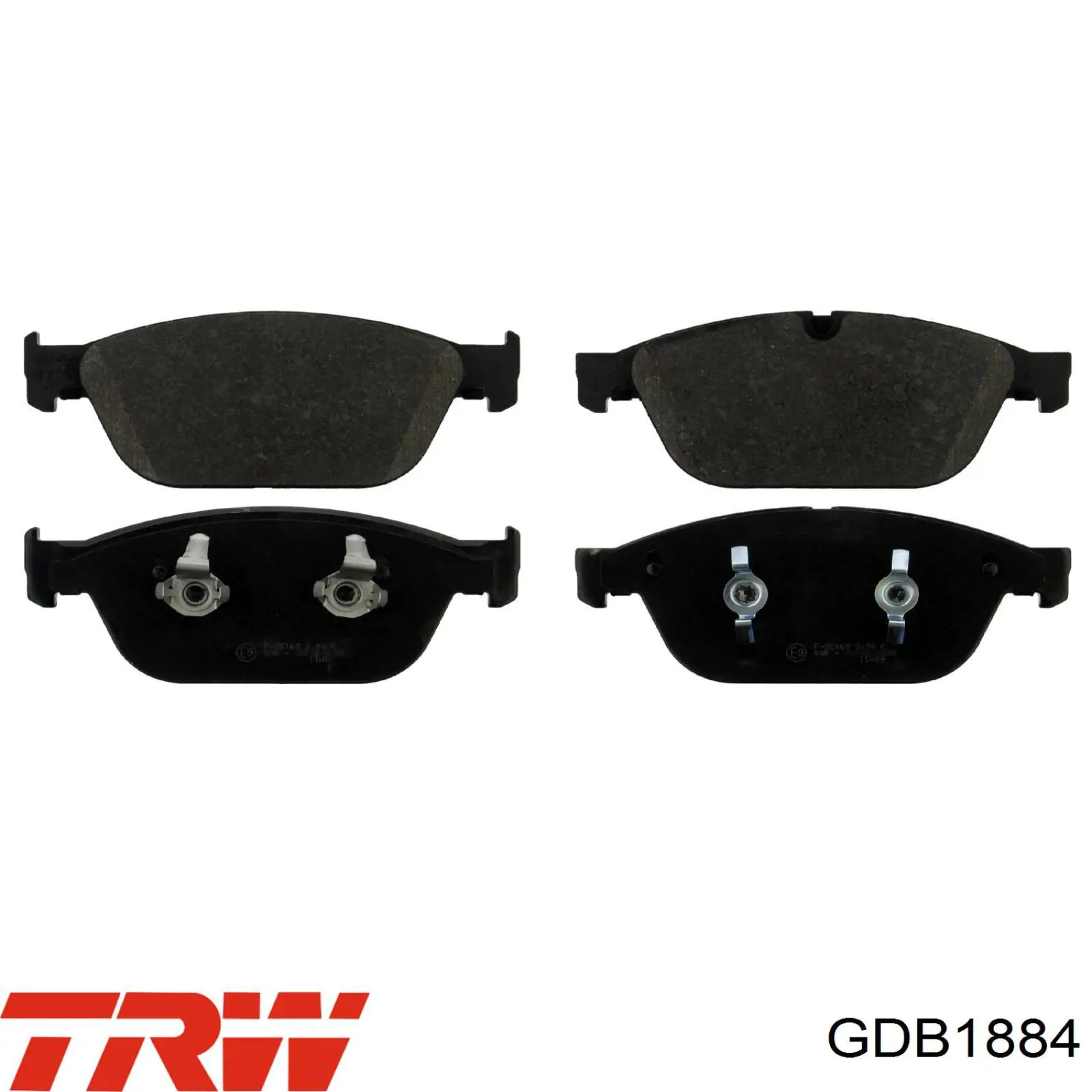 Передні тормозні колодки GDB1884 TRW