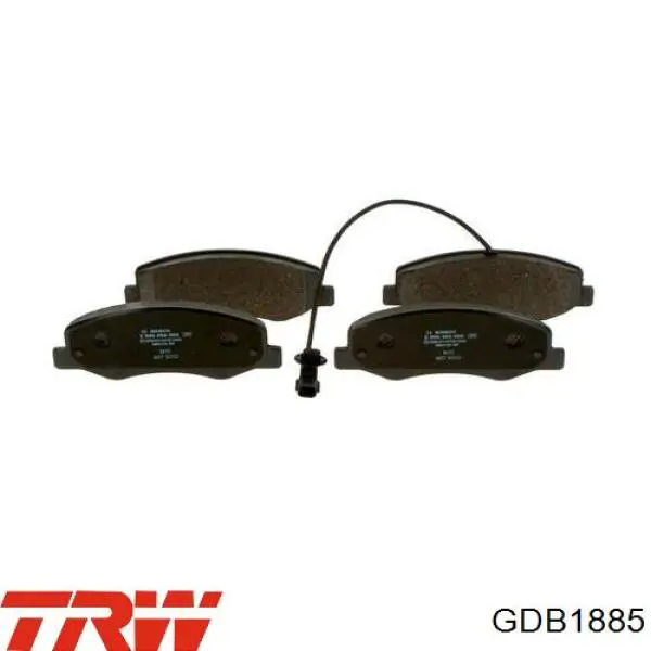 Купити GDB1885 TRW Задні колодки