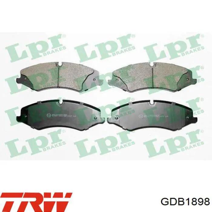 Передні тормозні колодки GDB1898 TRW