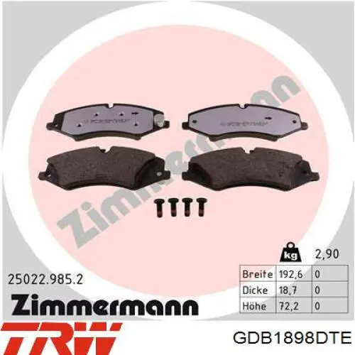 DPX2123 EBC Brakes Передні гальмівні колодки