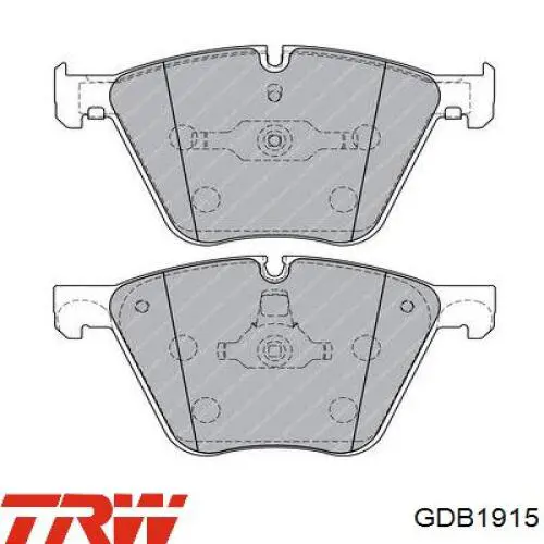 GDB1915 TRW колодки гальмівні передні, дискові