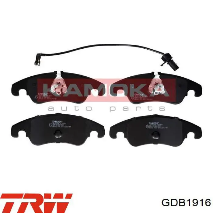 Передні тормозні колодки GDB1916 TRW