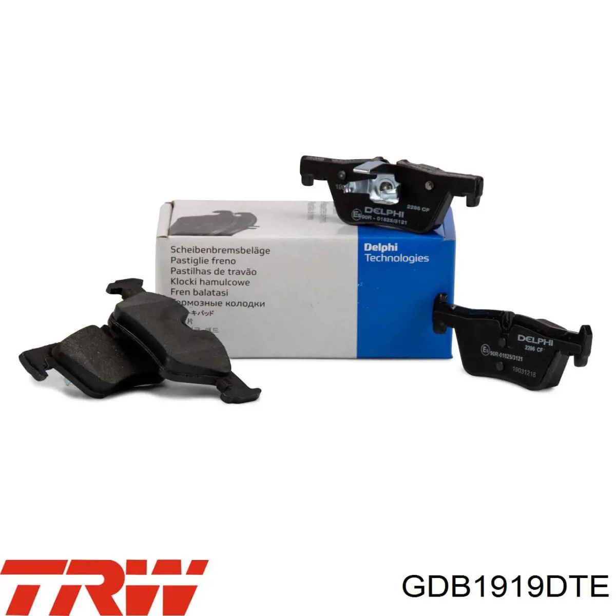 Купити GDB1919DTE TRW Задні колодки