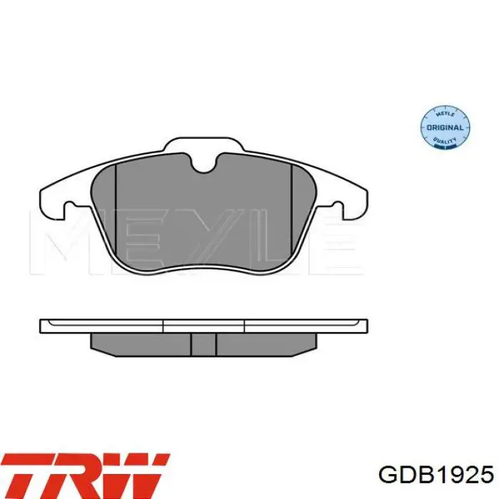 Гальмівні колодки TRW GDB1925 ціна, від 51.09 USD