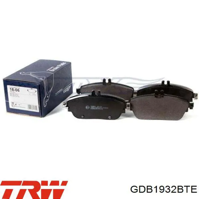 Передні тормозні колодки GDB1932BTE TRW
