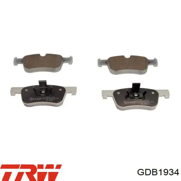 Гальмівні колодки TRW GDB1934 ціна, від 40.67 USD