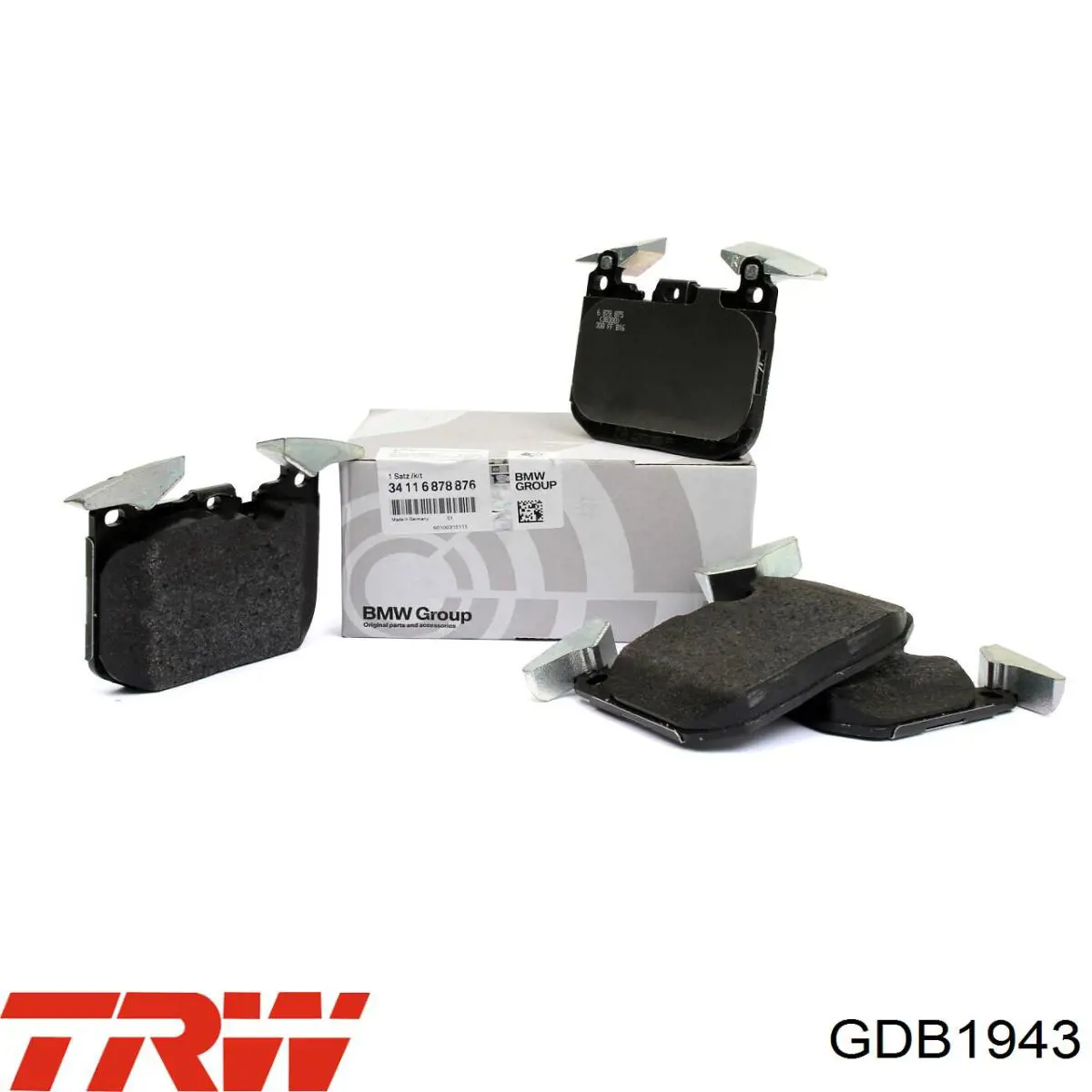 Передні тормозні колодки GDB1943 TRW