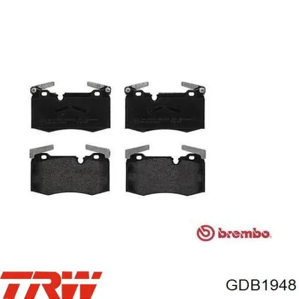 Купити GDB1948 TRW Колодки гальмівні передні, дискові
