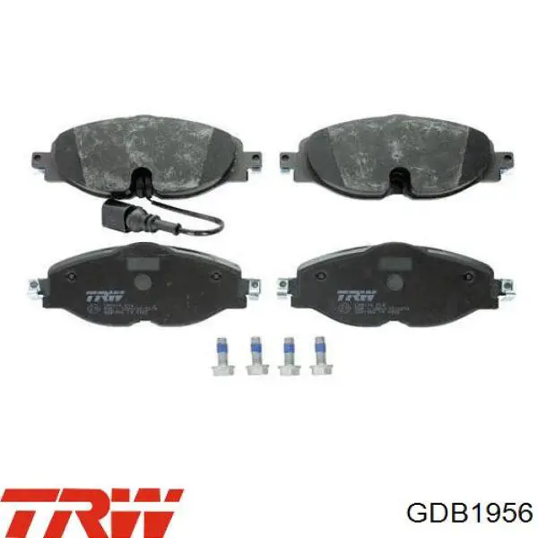 Передні тормозні колодки GDB1956 TRW