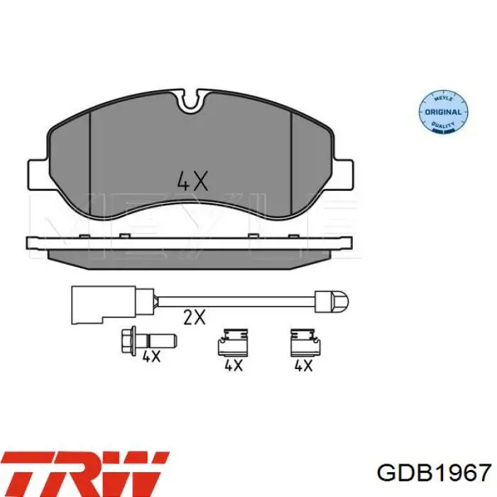 Тормозні колодки TRW GDB1967