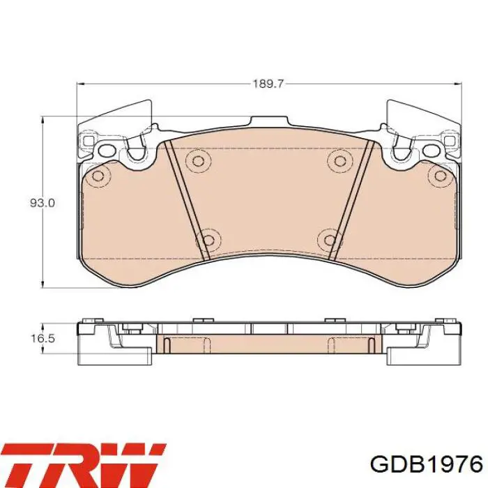 B111365 Denckermann Передні гальмівні колодки