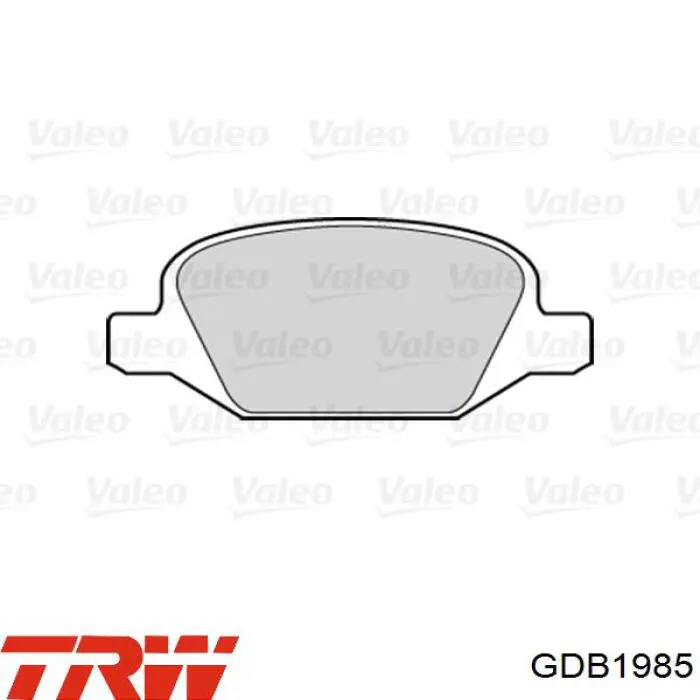 Задні дискові колодки VALEO 302140