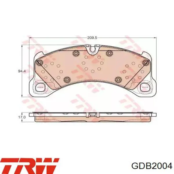 Передні тормозні колодки ADBP420046 Blue Print