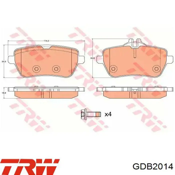 Купити PN0579 Nibk Задні колодки