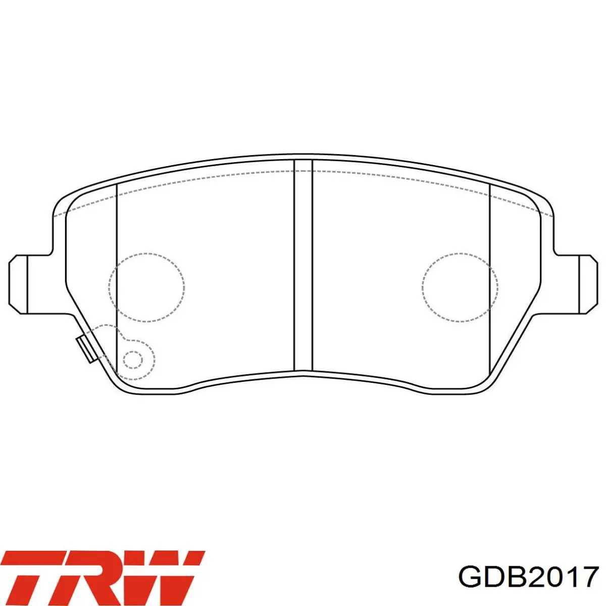 Гальмівні колодки TRW GDB2017 ціна, від 21.98 USD