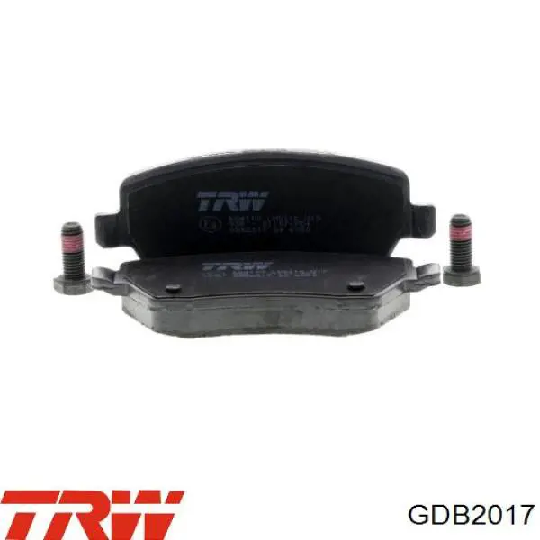 GDB2017 TRW колодки гальмівні передні, дискові
