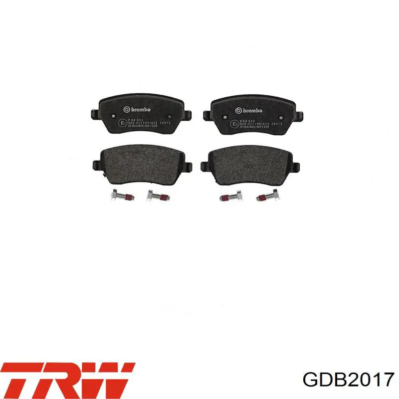 GDB2017 TRW Передні гальмівні колодки