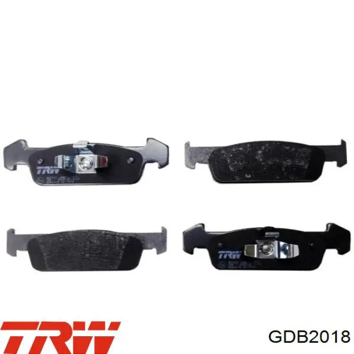 GDB2018 TRW колодки гальмівні передні, дискові