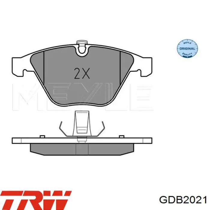 Передні тормозні колодки GDB2021 TRW