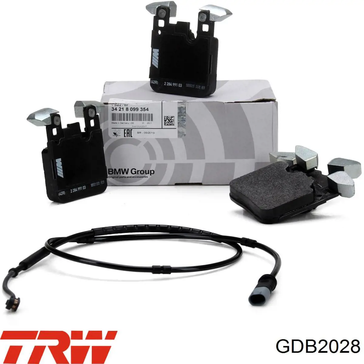 Задні гальмівні колодки GDB2028 TRW