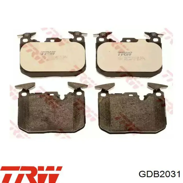 GDB2031 TRW колодки гальмівні передні, дискові