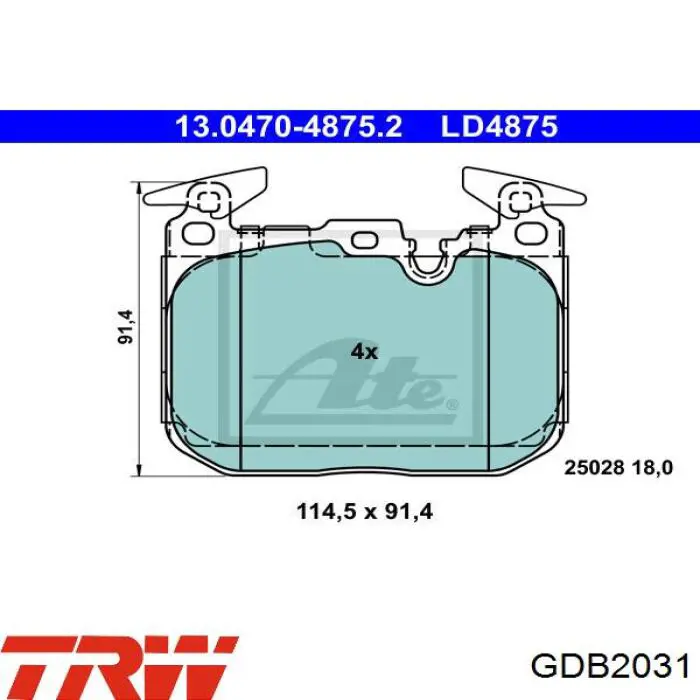 Купити 161609 Power Stop Колодки гальмівні передні, дискові
