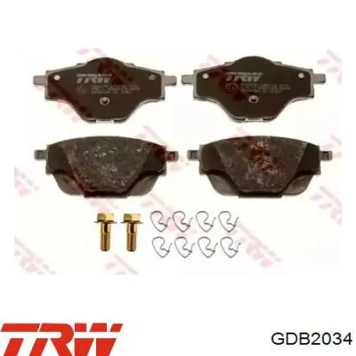 ADP154252 Blue Print Колодки гальмівні задні, дискові