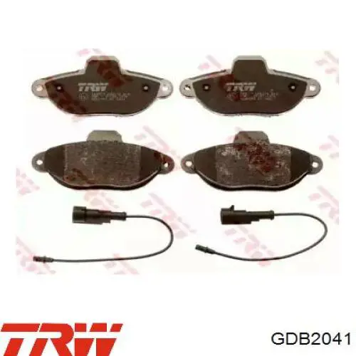 GDB2041 TRW колодки гальмівні передні, дискові