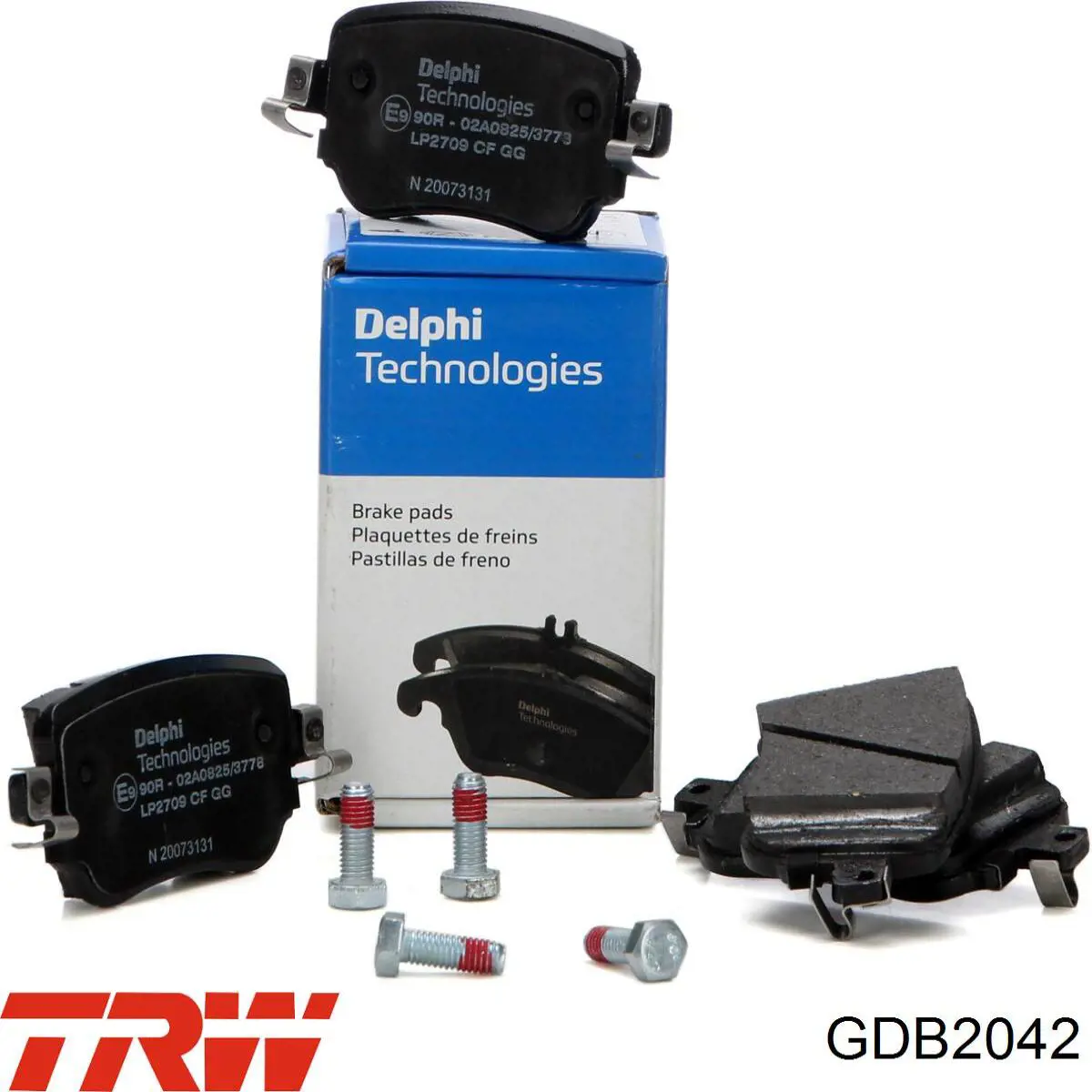 Задні гальмівні колодки GDB2042 TRW