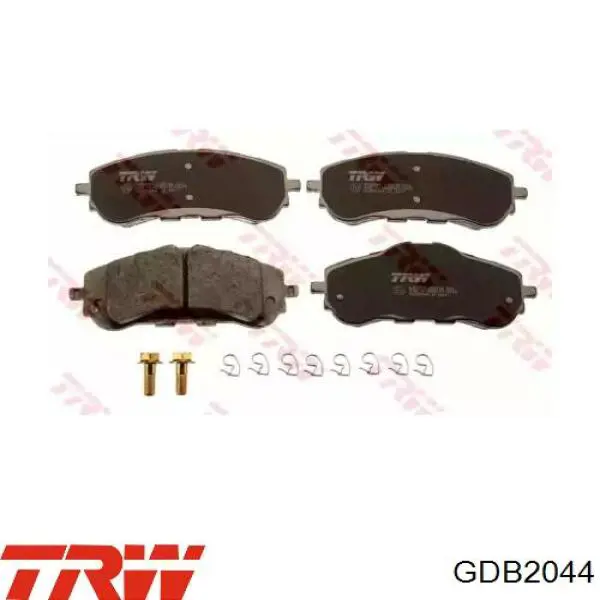 GDB2044 TRW колодки гальмівні передні, дискові