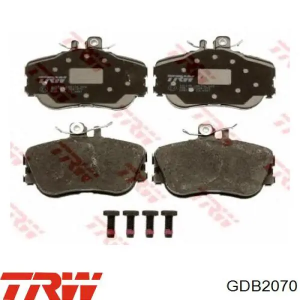 Передні тормозні колодки GDB2070 TRW