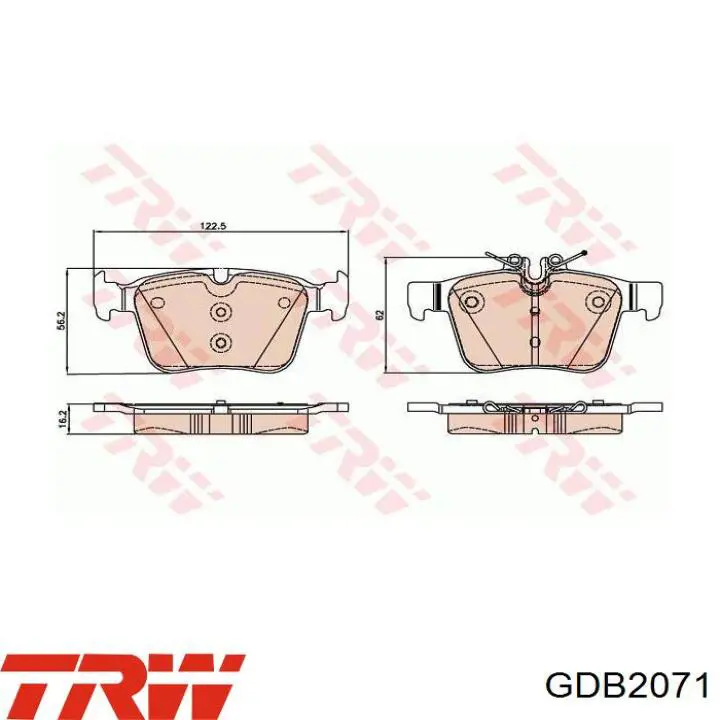 JQ101441 Kamoka Колодки гальмівні задні, дискові