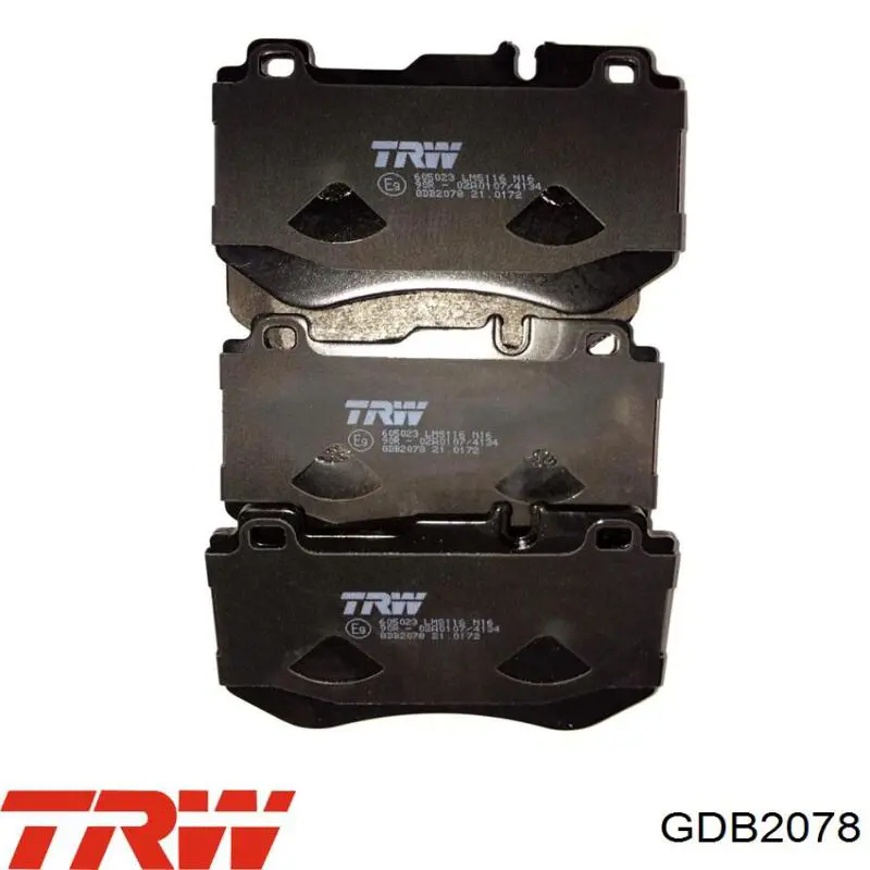Гальмівні колодки TRW GDB2078 ціна, від 42.58 USD