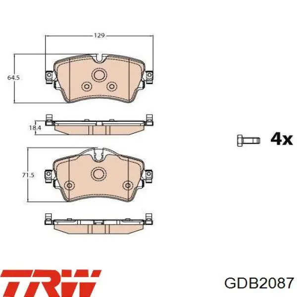 161801 Power Stop Передні гальмівні колодки