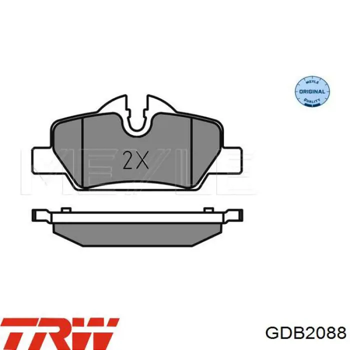 Задні дискові колодки TRW GDB2088