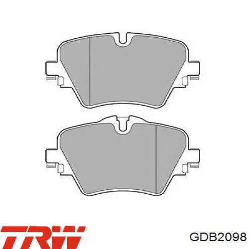 Гальмівні колодки TRW GDB2098 ціна, від 53.01 USD
