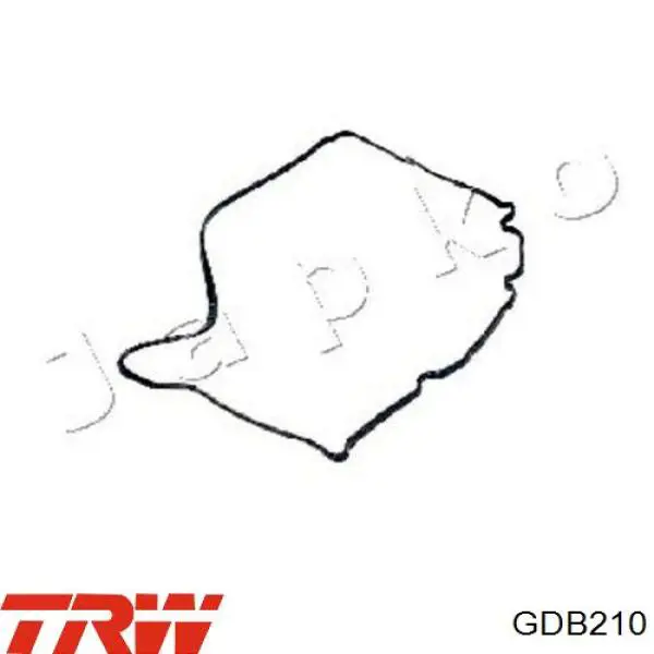 GDB210 TRW колодки гальмівні передні, дискові