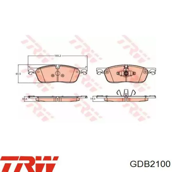 Купити LR061373 Land Rover Колодки гальмівні передні, дискові