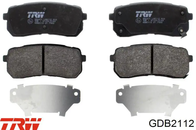 Задні гальмівні колодки TRW GDB2112 ціна, від 36.78 USD